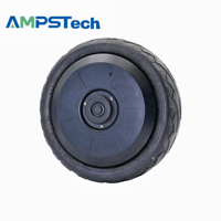Moteur de roue servo AMPSTech 500KG à charge lourde pour extérieur, 10 pouces, 48VDC, 30Nm, à arbre unique, étanche IP67, moteur de moyeu sans balais