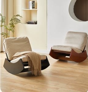 Silla de salón basculante nórdica, sofá individual para el hogar, sala de estar, dormitorio de otoño e invierno, perezoso para uso en comedor y Bar - Product Image 4