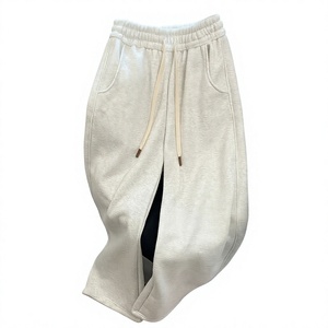Premium Unisex Baggy Fleece <b>Trousers</b> Oversized Winter Sweatpants Loose Fit Casual Streetwear <b>Joggers</b> - Product Image 1