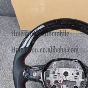 Most Popular Smooth Leather Forged Carbon Fiber LED Car Steering <b>Wheel</b> for Honda Civic 11th Car Steering <b>Wheel</b> - Product Image 6