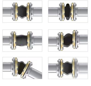 Compensador de fuelle para tuberías de acero inoxidable con brida, junta de expansión flexible de caucho EPDM de bola única para agua DN10-DN500 - Product Image 6