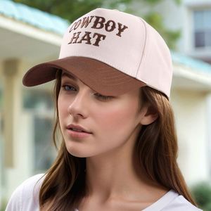 New Summer Cotton Baseball Cap COWBOYHAT Letters Embroidered Baseball <b>Hats</b> - Product Image 2