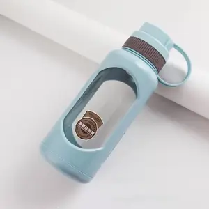Embalagem personalizada design um litro garrafa de água bebida de vidro