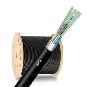 GYTA Optical Cable Single 9/125 PE Sheath 6 Core Fiber Optical Cable 13.6mm Armor Cable