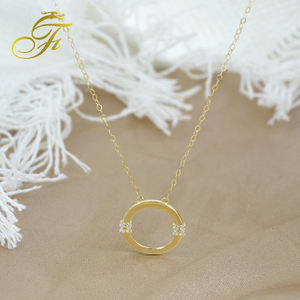 Bộ Trang Sức Chuỗi Vòng Cổ Vàng Trơn <span class=keywords><strong>Dubai</strong></span> <span class=keywords><strong>18K</strong></span> Nhiều Kiểu Để Làm Trang Sức Vòng Cổ Vòng Cổ Zircon - Product Image 4