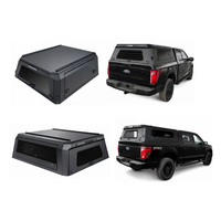 Coque de camping-car pour GMC Sierra 1500 avec benne de 6,6 pieds, topper en aluminium avec fenêtres coulissantes