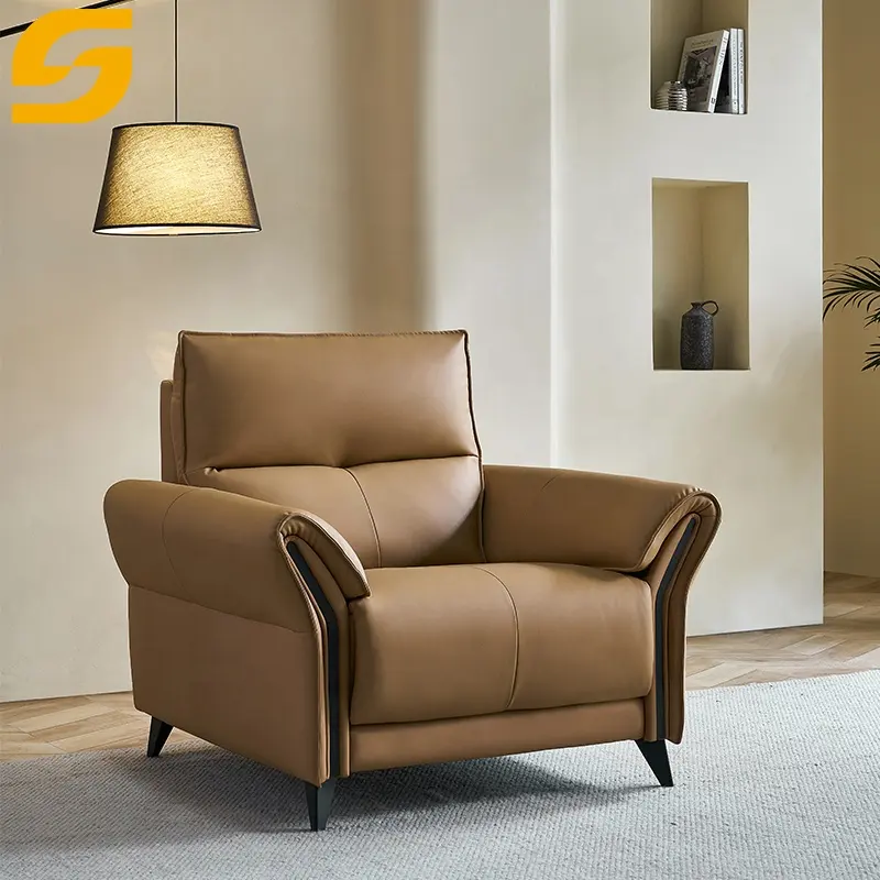 Высококачественная мебель для гостиной, Модульный Диван из натуральной кожи, секционный Электрический удобный диван с 2-мя кроватями
