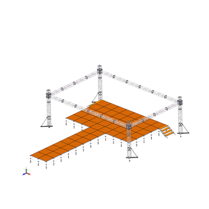 रेया स्टेज ट्रस समायोजन उपकरण, स्टेज बोर्ड, वेडिंग इवेंट स्टेज, इनडोर मोबाइल फोल्डिंग स्टेज इवेंट स्टेज - Product Image 1