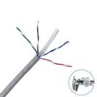 Câble réseau Ethernet Cat6 OEM avec logo d'usine, UTP CCA 23AWG, gaine PVC, paire torsadée 4P, certifié, prix bas, fabricant