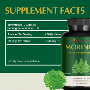 Cápsulas Duras <span class=keywords><strong>de</strong></span> Hoja <span class=keywords><strong>de</strong></span> Moringa, Extracto 20:1 - Suplemento para la <span class=keywords><strong>Defensa</strong></span> Inmunológica y la Vitalidad, Certificado GMP, OEM Disponible - Product Image 6
