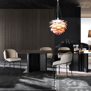 आधुनिक होटल धातु ब्लैक फ्रेम डाइनिंग चेयर डाइनिंग रूम लिविंग रूम लिविंग रूम के लिए फर्नीचर - Product Image 4