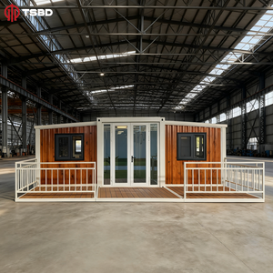 Maison de conteneur extensible moderne de 20 pieds Grèce Maisons en conteneur de 3 chambres à coucher 2 salles de bain Maison de luxe de 40 pieds avec terrasse - Product Image 2