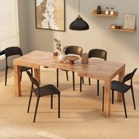 Ensemble table à manger et chaises extensibles modernes Nouveau design de meubles en bois pour 6 à 10 personnes à usage domestique