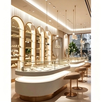 Vitrines à bijoux courbes, présentoirs décoratifs pour bijoux, estanteria para exhibir joyas, usine pour les 500 plus grands fabricants mondiaux, dropshipping ODM