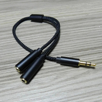 3.5mm Audio Splitter Y Jack 1 Mâle à 2 Femelle M/F 3.5mm Stéréo Écouteur Connecteur Adaptateur Écouteurs Accessoires
