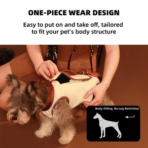 Wakytu İngiltere Modern Köpek ve Kedi Taşıma Çantası Tek Omuzlu Kanvas Sırt Çantası Nefes Alabilen Taşınabilir 7.5kg Kapasiteli - Product Image 4