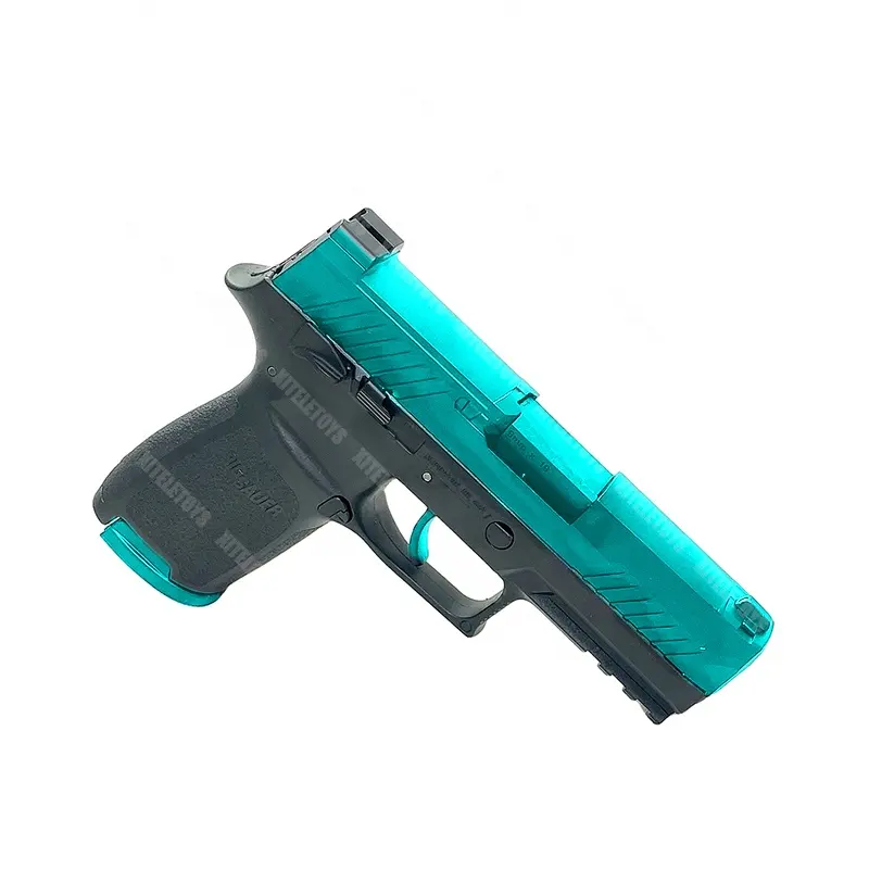 P320 M18 pistola elétrica blaster arma de brinquedo 7mm Ammos explosão arma splatter lançador tiro armas de brinquedo de combate para rifle