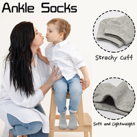 Chaussettes courtes en coton blanc pour enfants, garçons et filles, fines, couleur unie, patchwork, design sportif, printemps-été, vente en gros