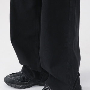 Pantalones Vaqueros Holgados para Hombre Tallas Grandes, 400 GSM, Estilo Urbano, Lavado Vintage, Corte Recto y Ancho - Product Image 5