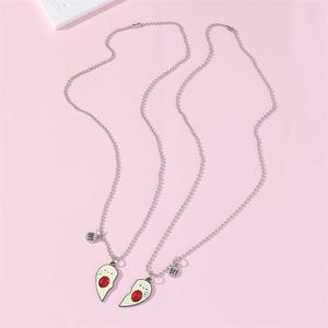 Best Friend collana con ciondolo a forma di cuore carino gioielli con ciondolo BFF <span class=keywords><strong>regali</strong></span> <span class=keywords><strong>speciali</strong></span> <span class=keywords><strong>per</strong></span> due accessori placcati in argento - Product Image 6
