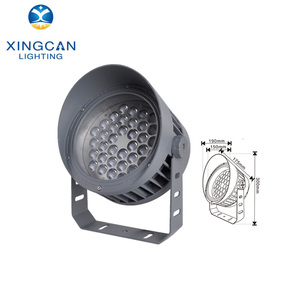 Lampe de jardin paysagère extérieure DMX RGB COB IP65 12W 18W 24W 36W LED projecteur rond pour <span class=keywords><strong>façade</strong></span> extérieure - Product Image 1