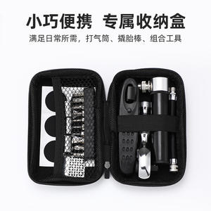 Kit d'outils de réparation de vélo Jekoo en alliage d'aluminium multifonctionnel avec clé, pompe et kit de réparation de pneus pour VTT - Product Image 4