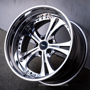 ROC özel 2/3 parça dövme tekerlekler 5x114.3 krom derin dudak tekerlekler 17-24 inç Cerberus 2 jantlar 5 konuştu 3 2 parça dövme tekerlekler - Product Image 5