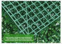 Mur végétal artificiel en plastique vert, gazon écologique résistant aux UV, décoration intérieure et extérieure pour anniversaire