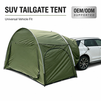 Tente de hayon pliable pour SUV, abri arrière de voiture en tissu Oxford imperméable et coupe-vent, 3x1.5x2.1m, tente de camping extérieure monocouche, optionnelle