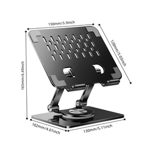 Aleación de Aluminio Personalizada OEM 360 °   Soporte Plegable Ajustable en Altura para Tablet, Laptop y Teléfono, con Diseño Hueco para Disipación de Calor - Product Image 6