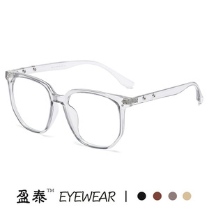 แว่นตาทรงสี่เหลี่ยมสไตล์เรโทร ป้องกันแสงสีฟ้า เลนส์ใส สำหรับทุกเพศ - Product Image 3