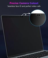 Protection d'écran anti-espion LX Tech Grade AAA Soft PET 360°, épaisseur 0,25 mm, pour MacBook Pro 13,3 pouces (2016-2022 M1/M2) et MacBook Air