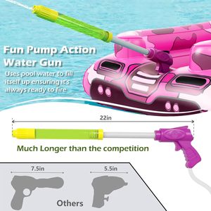 Bouée de piscine avec canon à eau pour enfants, jouet de piscine pour garçons et filles, idéal pour les fêtes à la plage ou au lac - Product Image 4