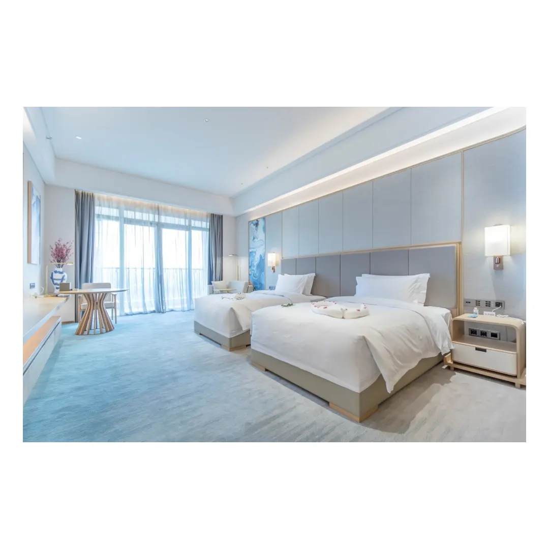 RONG HE TAI Fábrica de móveis de hotel de design moderno Móveis de madeira para quartos de hotel Móveis de hotel em estilo Médio Oriente