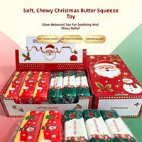 Jouet Squishy Bâton de Beurre et de Fromage pour Noël et Halloween, Jouet Anti-Stress à Remontée Lente pour Enfants, Idéal pour Faveur de Fête, Remplissage de Chaussette ou Cadeau