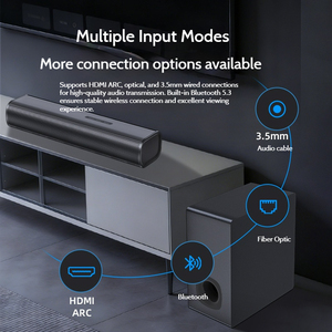 Sistema <span class=keywords><strong>Soundbar</strong></span> Surround 5.1 da 150W con Subwoofer Wireless, Bluetooth 5.3, DSP, Altoparlante <span class=keywords><strong>TV</strong></span> 3D per Home Theater OEM - Product Image 3