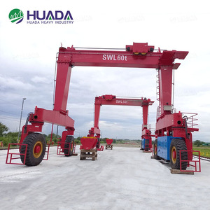 35 tấn 40 tấn 50 tấn 60 tấn <span class=keywords><strong>80</strong></span> tấn di động rtg <span class=keywords><strong>Crane</strong></span> giá với lốp cao su giàn cần cẩu - Product Image 4