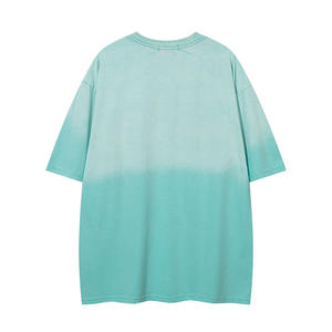 T-shirt Homme Rétro Délavé Effet Vieilli Robuste Brodé Manches Courtes 100% Coton Printemps-Été Nouvelle Tendance Imprimé Respirant - Product Image 3