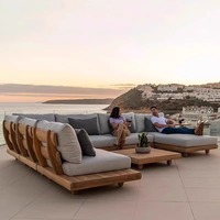 STY-34 Mobilier d'extérieur en bois durable Chaise de loisir pour hôtel, jardin, piscine, patio, chaise longue pour plage et centre de villégiature