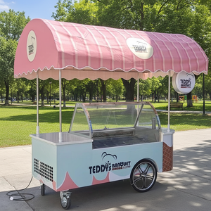 Carrello Elettrico Commerciale Mobile per Gelati - Portatile, Resistente alla Ruggine, in Acciaio Inossidabile per Negozi di Alimentari - Product Image 1
