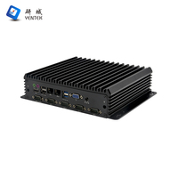 Mini PC Industrial de Automatización Sin Ventilador con Intel I3 I5 I7 de 6ª-8ª Generación, Pantalla HD VGA, 2 LAN, 6 RS232 DB9 COM SIM, Compatible con Win7