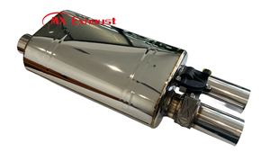 1 комплект (2 глушителя) 2,5 "двойной Универсальный электрический клапан Valvetronic глушитель с дистанционным управлением для клапанов выхлопных газов - Product Image 2