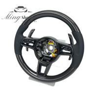 Volant de voiture personnalisé en fibre de carbone pour Porsche Panamera Macan Cayenne Taycan 718 Cayman GT4 RS 911 Carrera