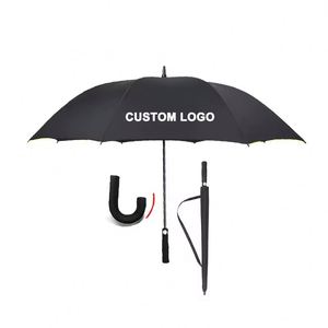 Factory Wholesale 30 Inch Automatic Golf <b>Large</b> Windproof Custom Logo Prints Luxury Promotional Branded <b>Umbrella</b> - Product Image 6