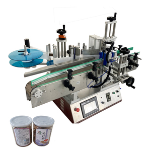 Desktop Auto Round Bottle Double-sided Labeling <b>Machine</b> for Glass <b>Plastic</b> Craft Beer Jar Barrel with Date TTO Printer - Product Image 2