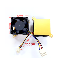 Ventilateur de refroidissement en aluminium 4P Dissipateur de chaleur DC 5V 40*40*20mm Dual Ball Bearing Brushless Axial Fan for Computer Case/4Pin 2.54mm Pitch