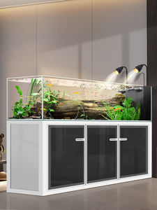 2026 חדש סִגְנוֹן סטרים צילינדר מסנן תחתון צדדי גלישה אקווריום אקווריום סלון זכוכית אולטרה לבנה אקו נוף גדול - Product Image 3