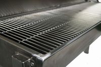 Grand barbecue Commercial au charbon de bois en acier inoxydable avec grilles robustes