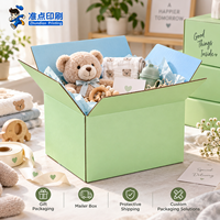 Boîte d'expédition carrée en carton ondulé recyclable, impression recto-verso couleur, pelliculage brillant, taille personnalisée, pour emballage de coffret premium