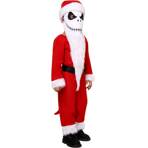 Disfraz de Jack Skellington como Santa Claus, Rojo, para Niños, Disfraz para Actuaciones, Halloween, Navidad - Product Image 5